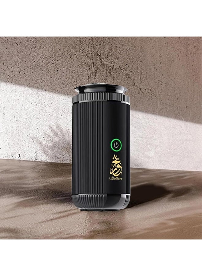 بخون مبخرة كهربائية، مبخرة ذكية محمولة قابلة لإعادة الشحن عبر منفذ USB، حامل بخور كهربائي للسيارة، مبخرة بخور عربية، حامل بخور إسلامي للسيارة والمنزل - Image 2